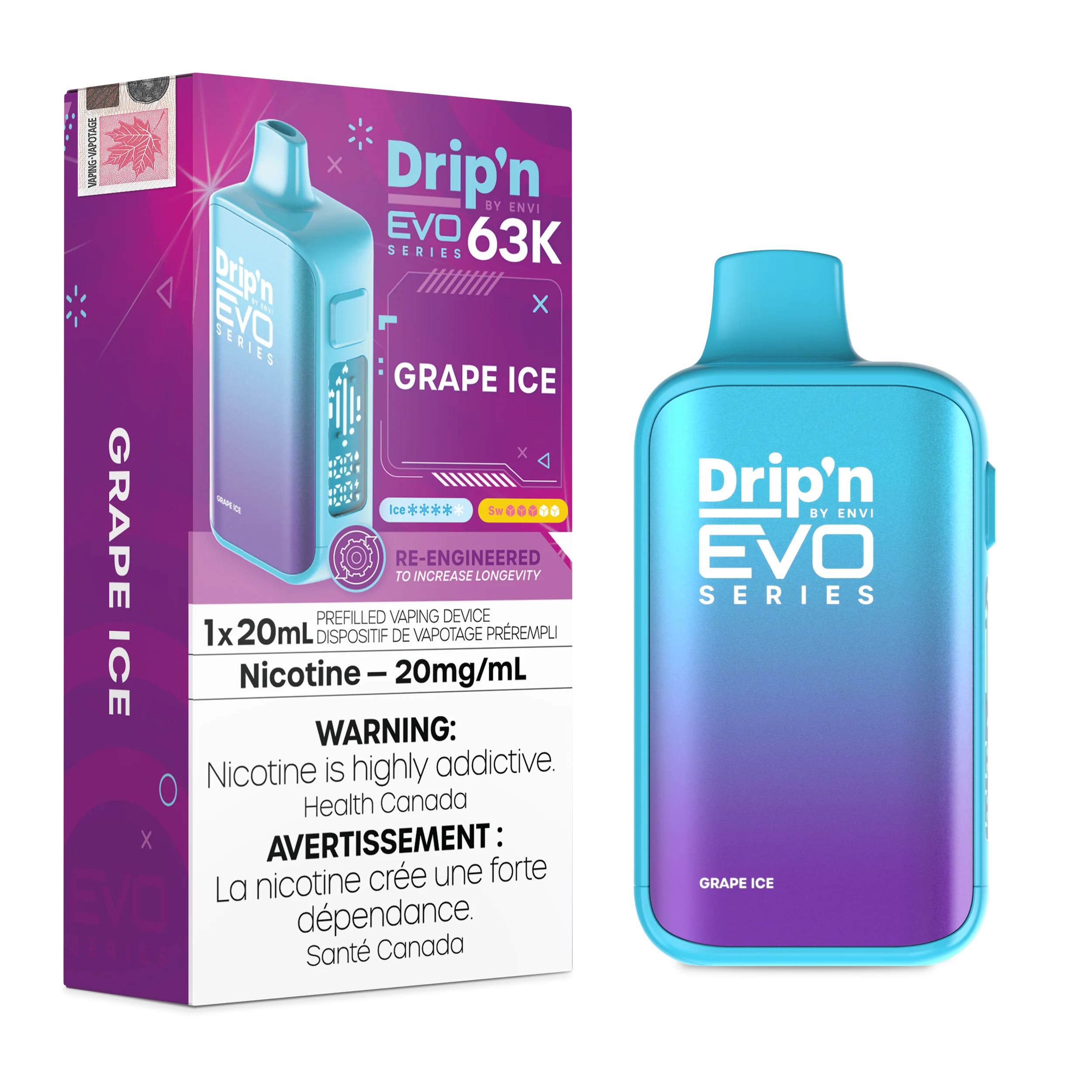 Drip'n EVO 63K - Grape Ice