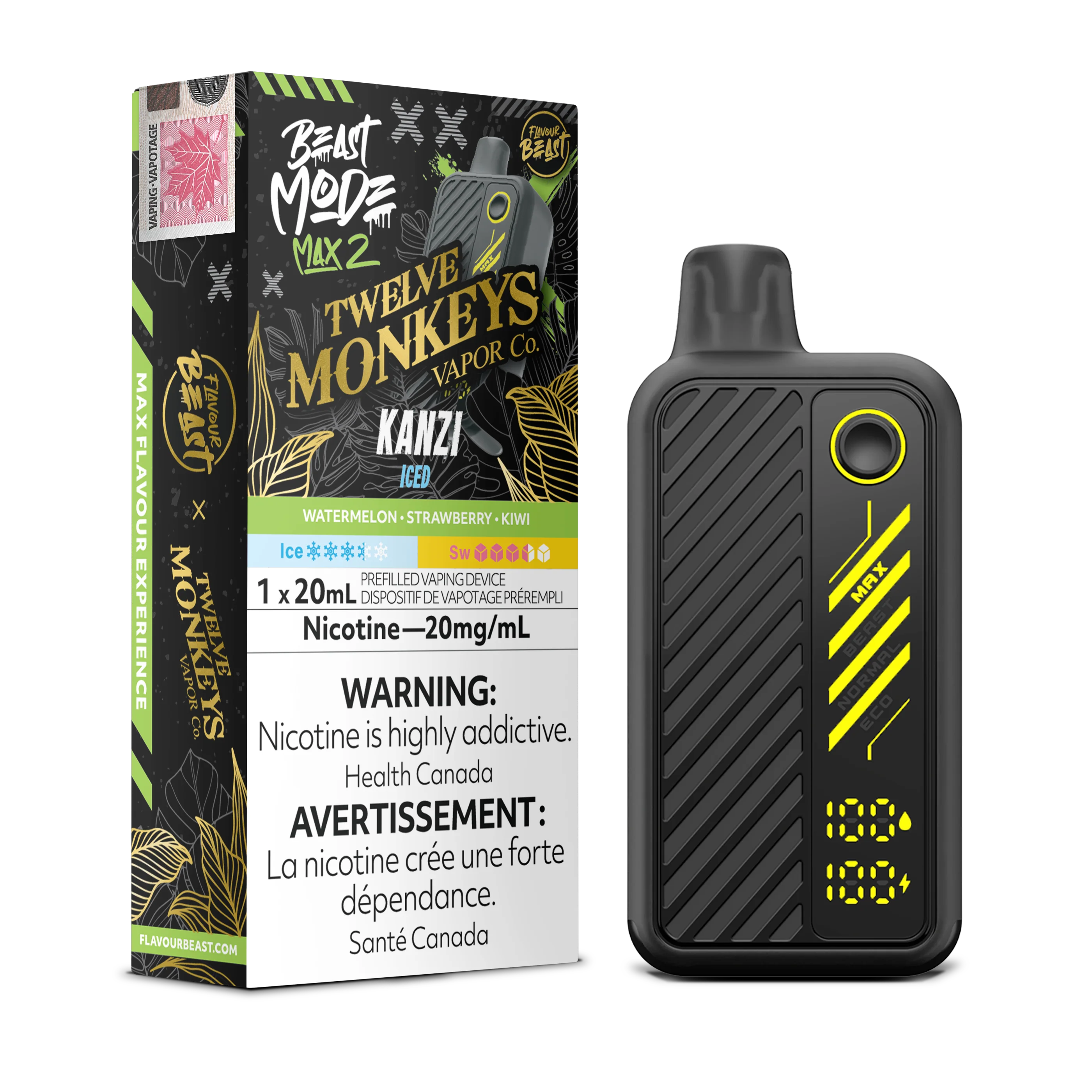 Flavour Beast Beast Mode Max 2 - Kanzi Iced