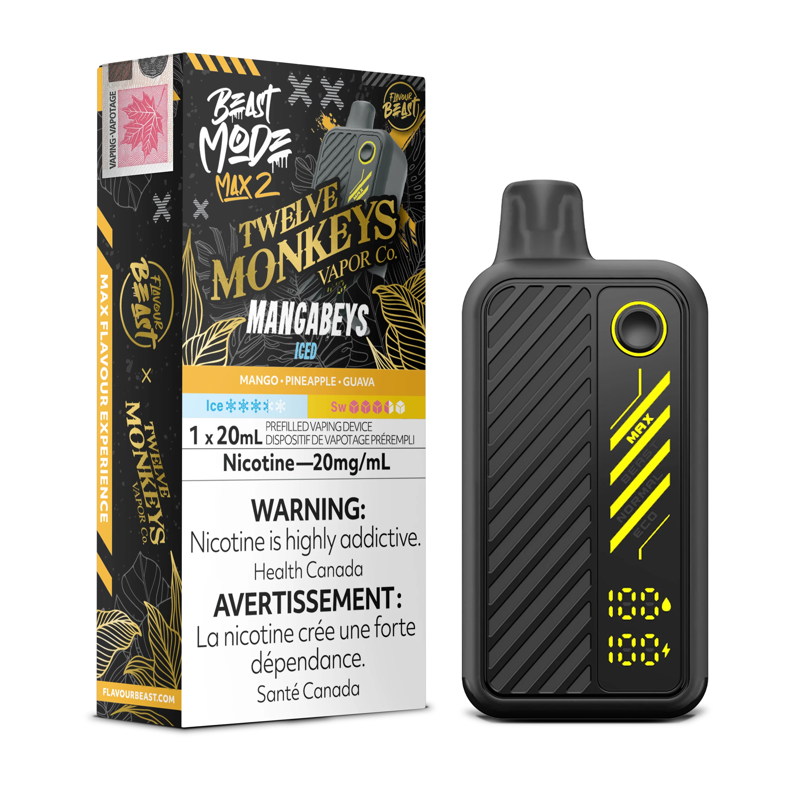 Flavour Beast Beast Mode Max 2 - Mangabeys Iced
