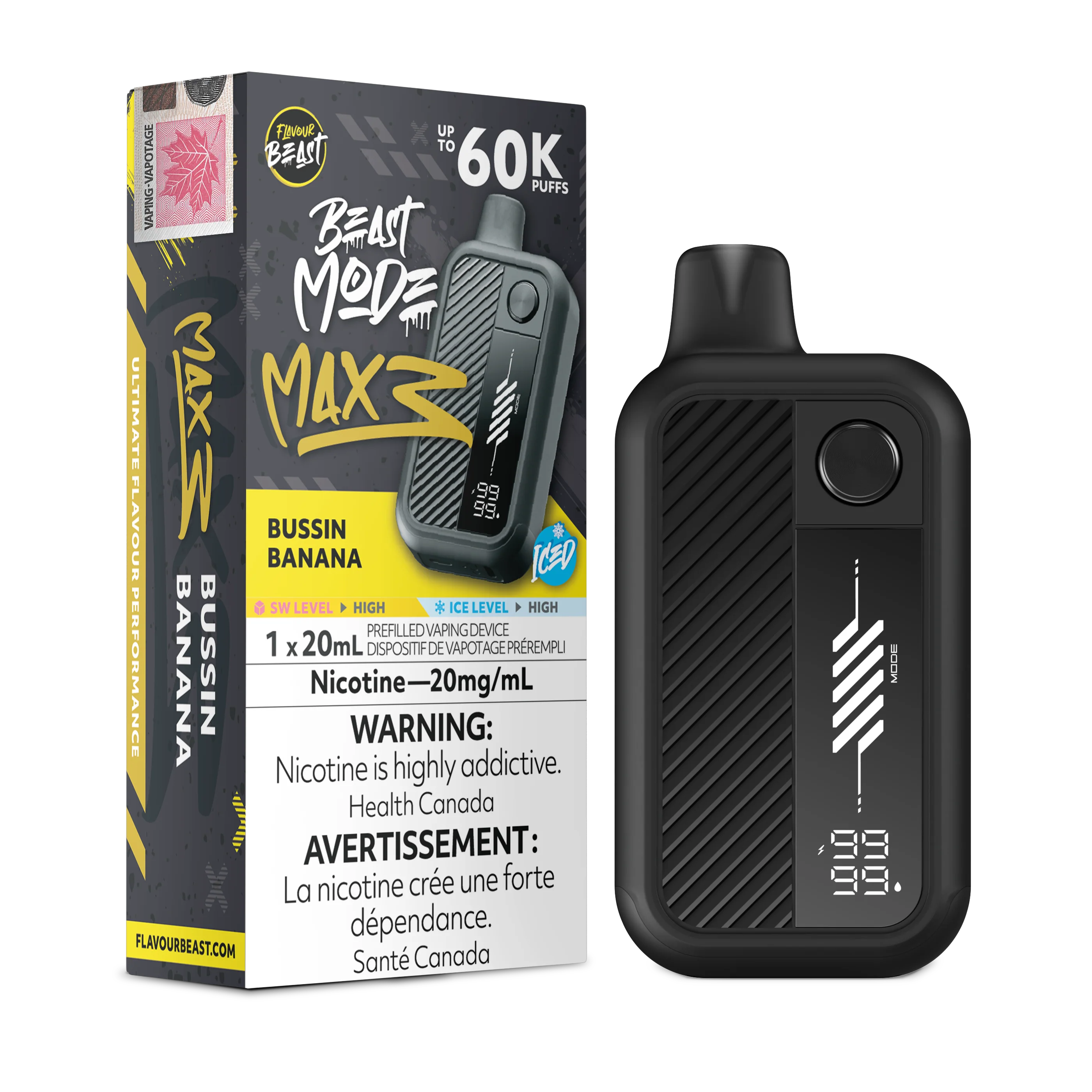 Flavour Beast Beast Mode Max 3 - Bussin Banana