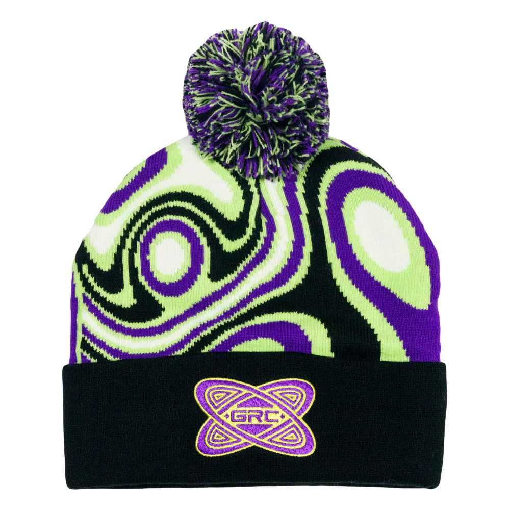 Grassroots - Hacked Seafoam Pom Beanie