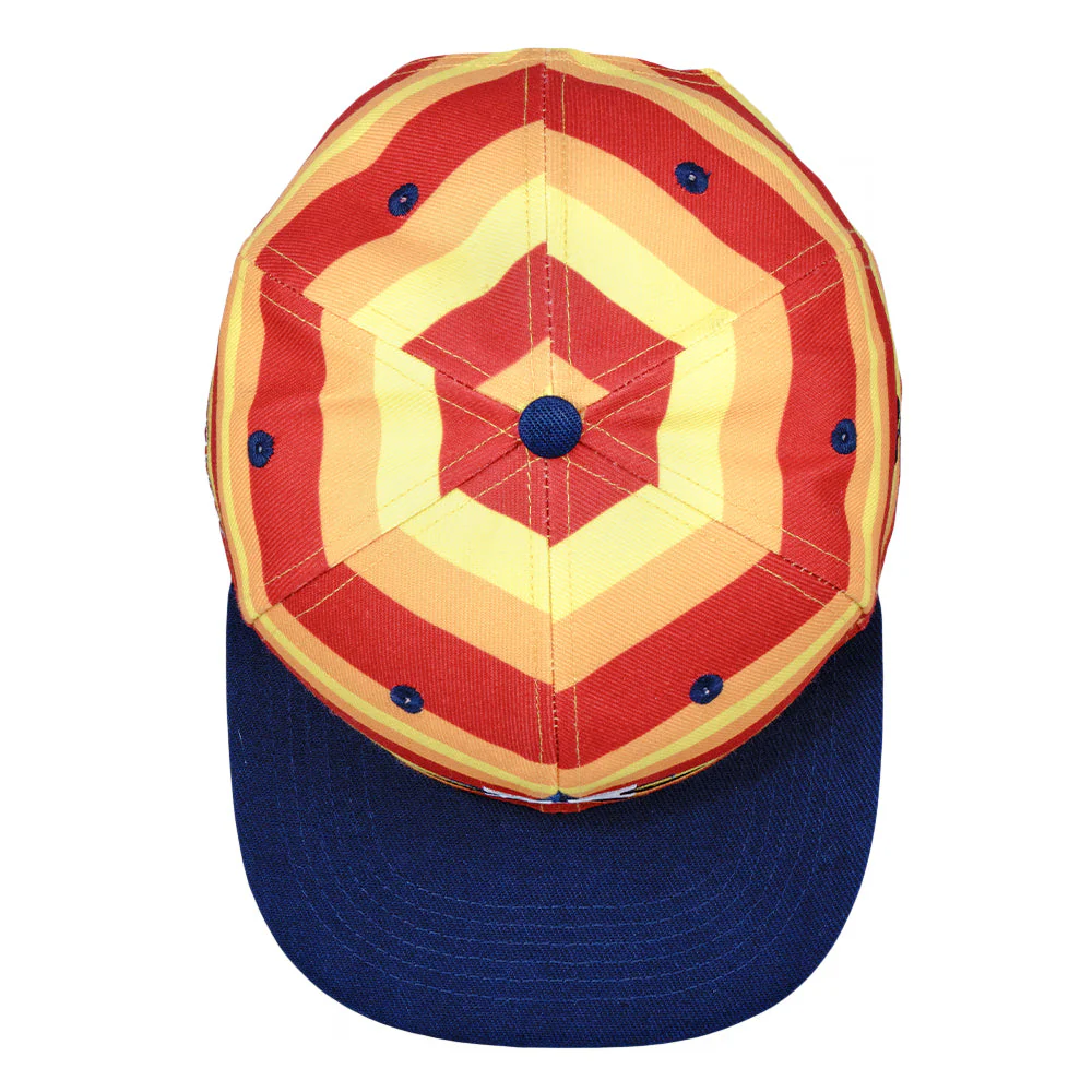 Grassroots - Hashstros Orange Striped Snapback Hat - Image 5