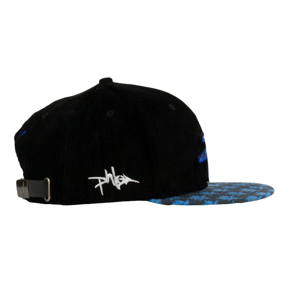 Grassroots - Phlo Designs Columbine Removable Logo Black Strapback Hat - Image 3