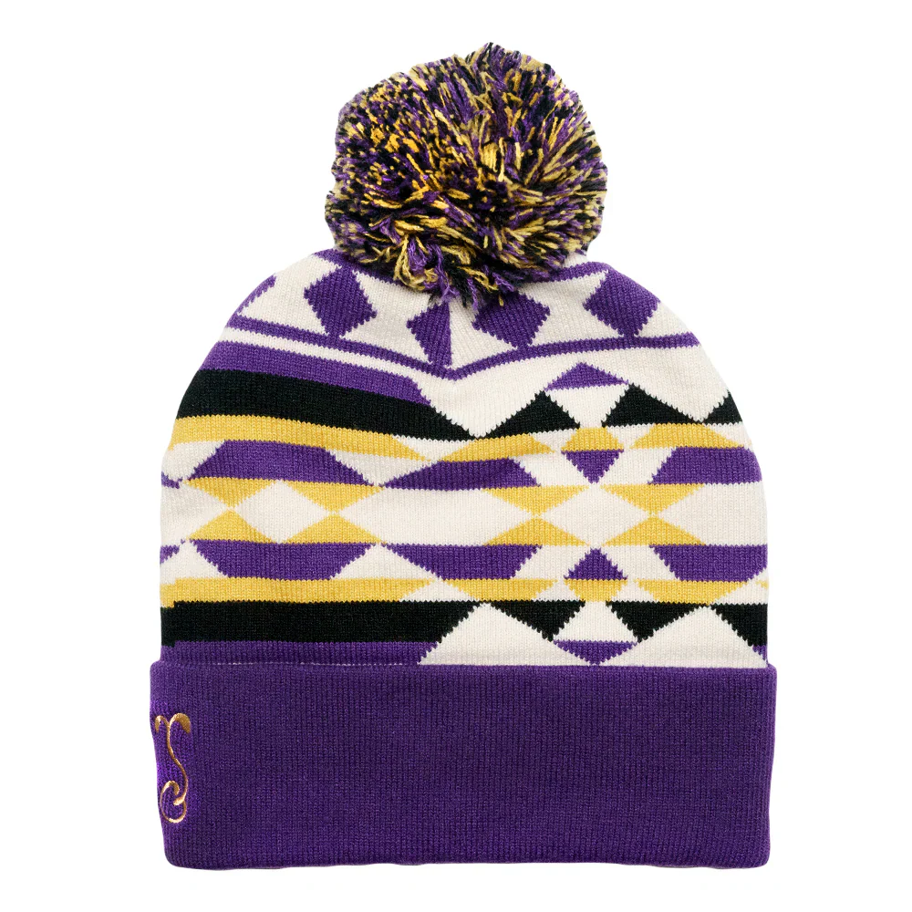 Grassroots - Sahara Purple Pom Beanie - Image 2