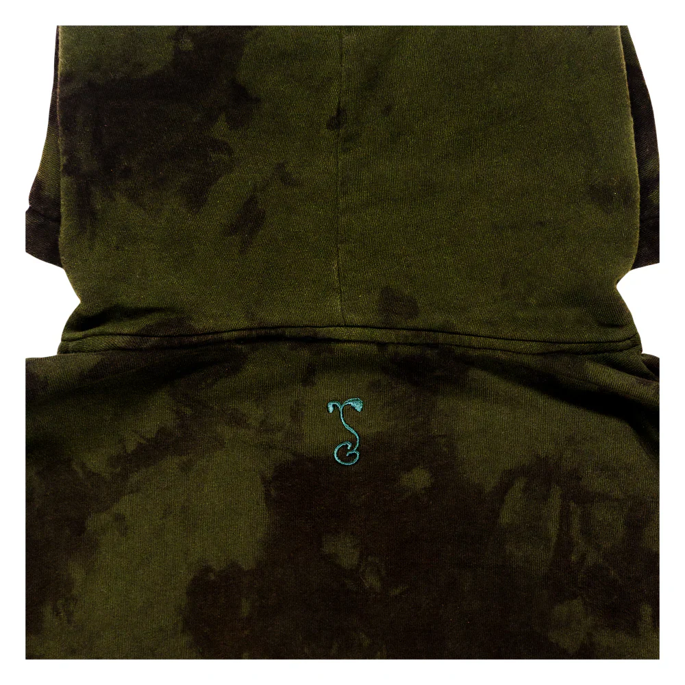 Grassroots - Stanley Mouse Mandolin Jester Never Summer Green Dyed Pullover Hoodie - Image 4