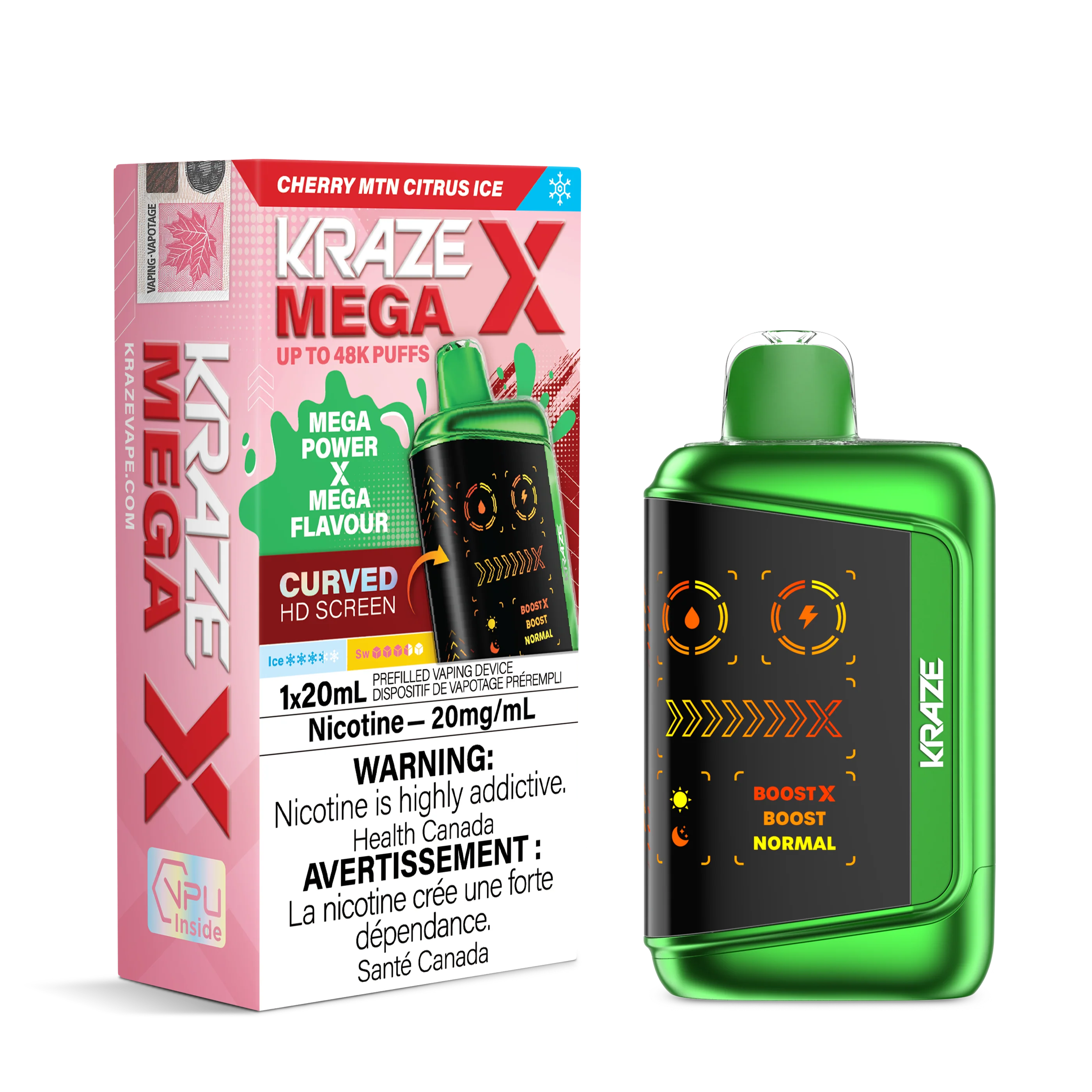 Kraze Mega X - Cherry MTN Citrus Ice