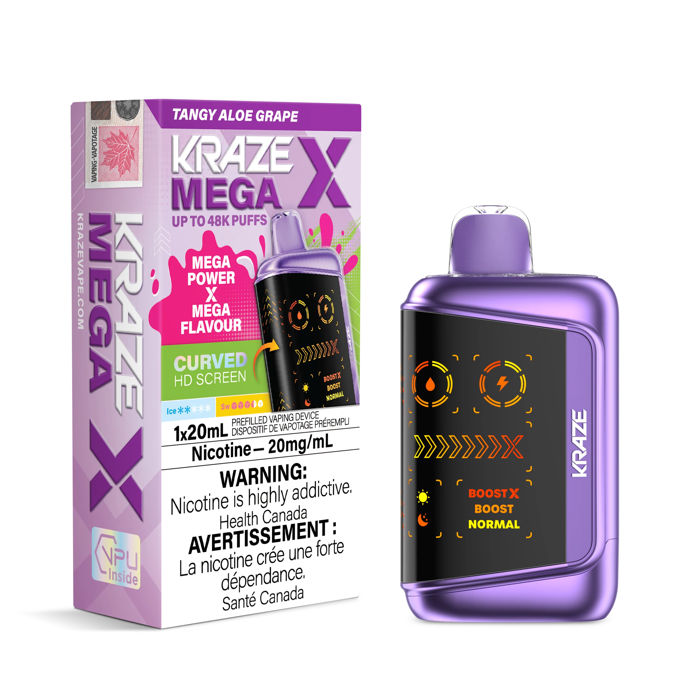 Kraze Mega X - Tangy Aloe Grape