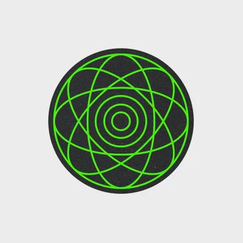 Mood Mats - Chartreuse Nebula
