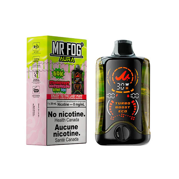 Mr Fog AURA - Strawberry Watermelon Kiwi Ice - Image 2